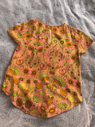 Top H&M manica corta fantasia floreale XS