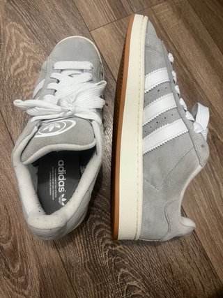 Adidas Campus Gris y Blanco