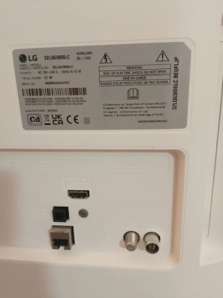 Televisor LG 32 FHD Blanco IA HDR En garantía