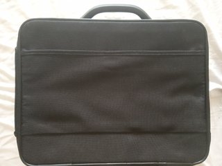 Maletín Samsonite Piel y Lona Marrón Beige