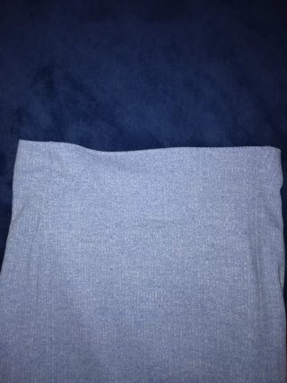 Falda recta Stradivarius Talla XS azul claro