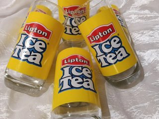 Lotto 6 Bicchieri Vintage Lipton Ice Tea