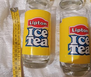 Lotto 6 Bicchieri Vintage Lipton Ice Tea
