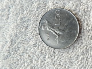 50 Lire 1958 Vulcano Repubblica Italiana