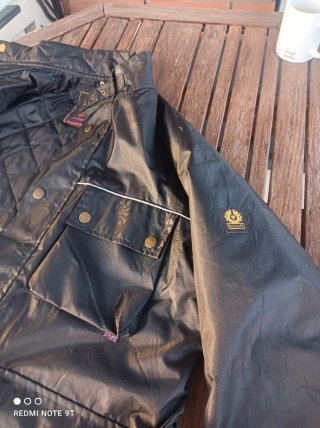 Chaqueta Moto Belstaff Barbour Negra
