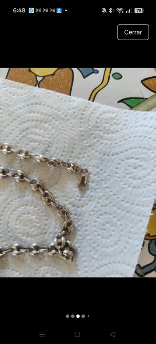 Pulsera y cadena calabrote plata