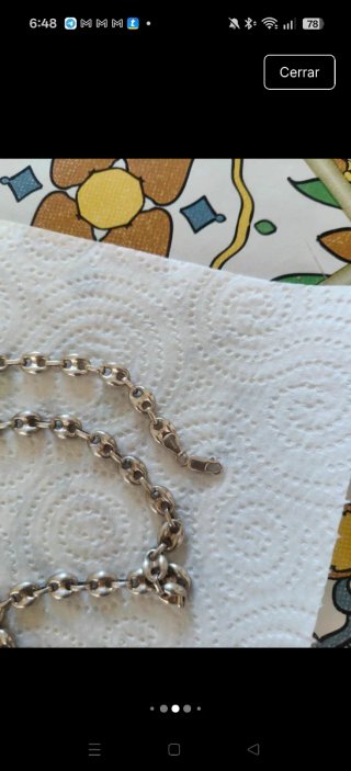 Pulsera y cadena calabrote plata