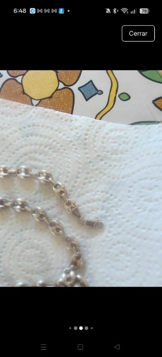 Pulsera y cadena calabrote plata