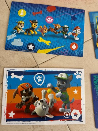 4 Puzzles Patrulla Canina Madera