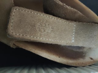 Sandalias Beige Velcro Plataforma Talla 38