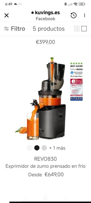 Extractor de zumo Kuvings AUTO10S