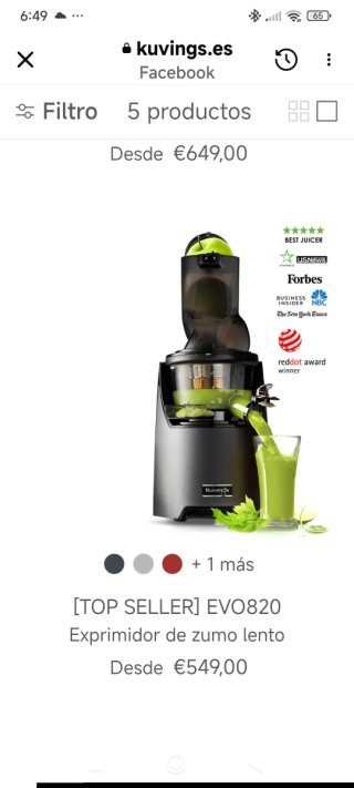 Extractor de zumo Kuvings AUTO10S