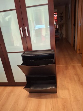 Zapateros negros de plástico (2 unidades)