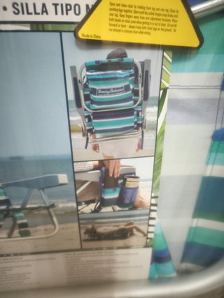Silla Playa Tommy Bahama Azul/Verde