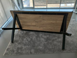 Mesa Comedor Madera y Metal 194x90cm