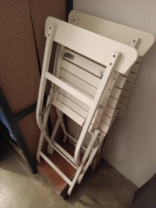 Sedie pieghevoli IKEA bianche