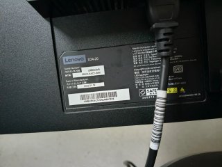 Monitor Lenovo D24-20 Negro/negro