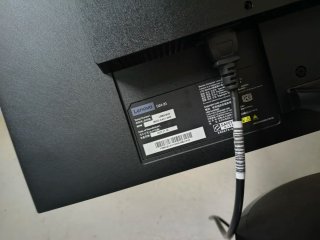 Monitor Lenovo D24-20 Negro/negro