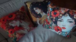 Set 3 Cuscini Arredo Klimt