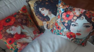 Set 3 Cuscini Arredo Klimt