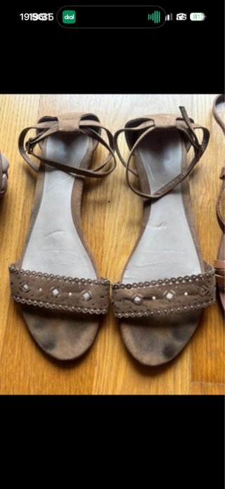 Lote 4 Sandalias Talla 41 Mujer Varias Marcas
