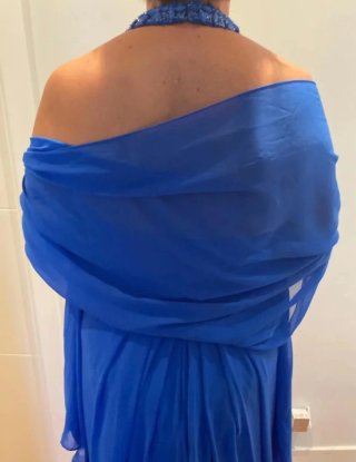 Vestido fiesta Pronovias azul