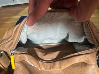 Bolso Hombro Cuero Marrón Mandarina Duck