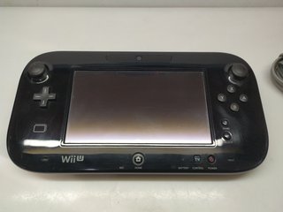 Nintendo Wii U Negra GamePad Roto + Cables (LEED)