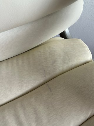 Sedia da ufficio bianca in similpelle