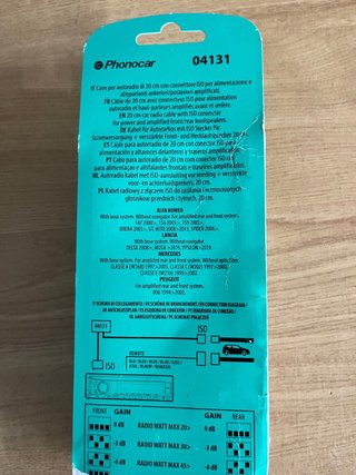 Adaptador ISO Phonocar 04131 para Autorradio
