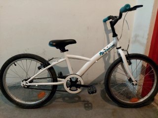 Bicicleta Decathlon 20 Blanca BTWIN