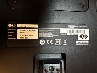 LG 27 4K IPS Monitor (2 uds) sin peana