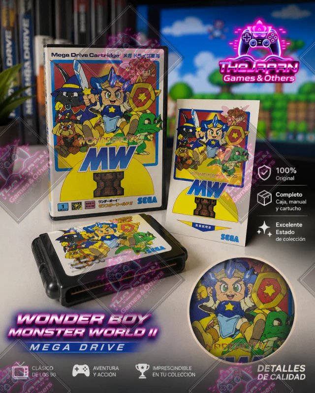 WONDER BOY V: MONSTER WORLD III - MEGADRIVE (JAP)