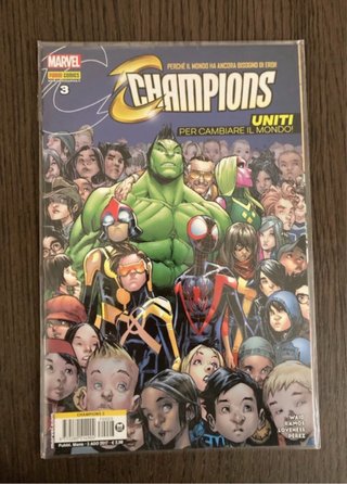 Lotto Fumetti Marvel CHAMPIONS 1, 2, 3