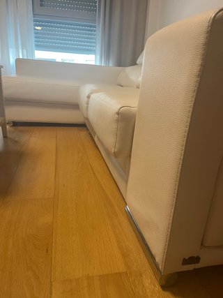 Sofá Chaise Longue 3 plazas blanco