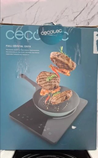 Placa de inducción Cecotec full Crystal ónix