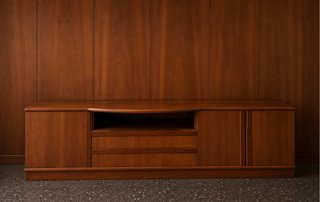 Mueble Tv madera maciza de 240 cm de ancho