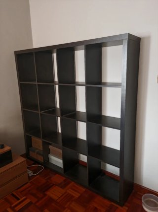 Estantería IKEA Kallax Negra/Marrón