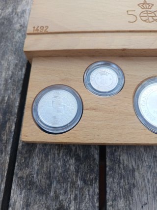 Cofanetto Monete Argento Quinto Centenario