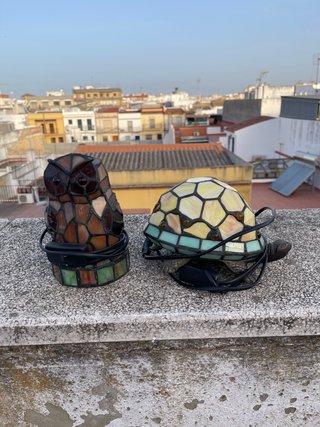 Lampade Tiffany Gufo e Tartaruga