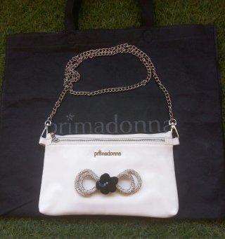 Borsa Primadonna bianca con tracolla