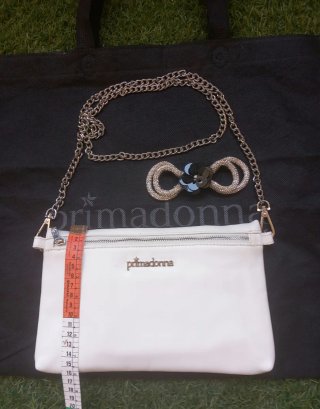 Borsa Primadonna bianca con tracolla