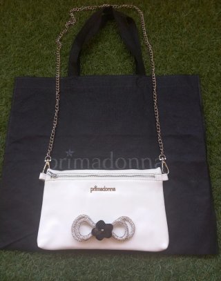 Borsa Primadonna bianca con tracolla
