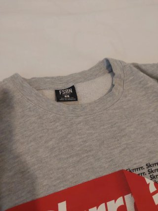 Sudadera FSBN gris y roja