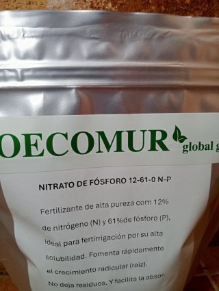 Fertilizante Nitrato de Fósforo 12-61-0 N-P 1 kg.