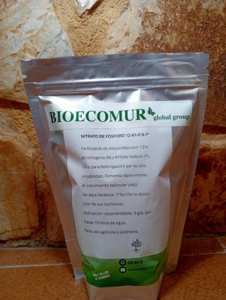 Fertilizante Nitrato de Fósforo 12-61-0 N-P 1 kg.