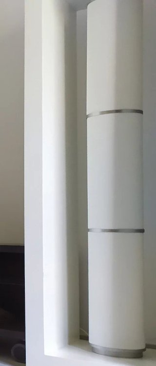 Lampada da Terra Moderna in Tessuto e Metallo
