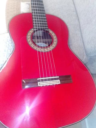 Guitarra Flamenca Artesanía Roja