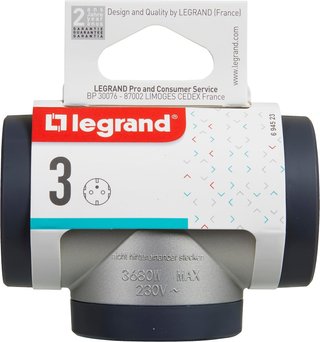 LEGRAND Adaptadores 3 Tomas Laterales 2P+T,
