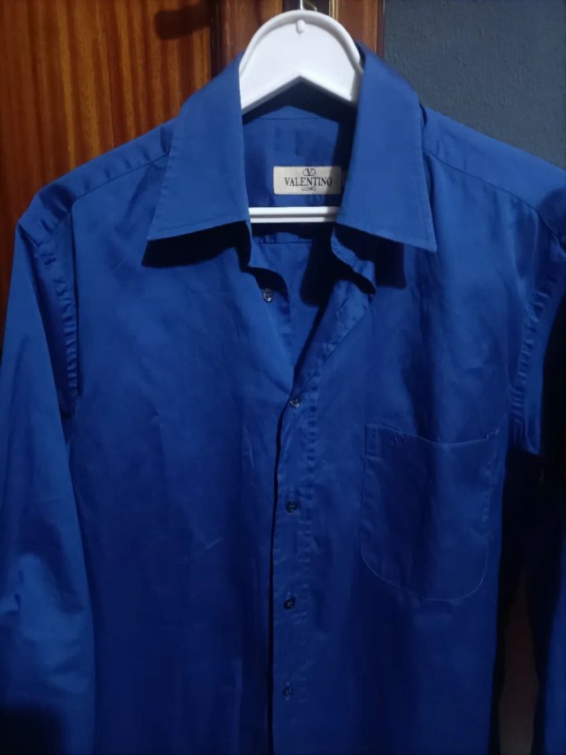 Camisa Valentino Azul Talla L